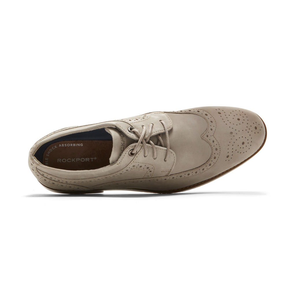 Oxfords Rockport Homem Cinzentas - Style Purpose 3 Wingtip - 04629EOFJ